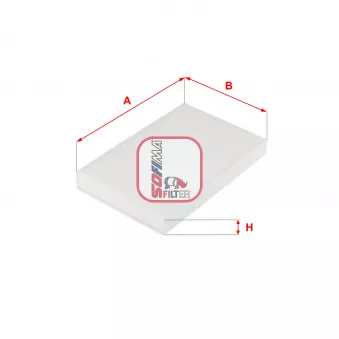 Filtre, air de l'habitacle SOFIMA S 3242 C