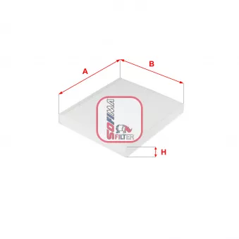 Filtre, air de l'habitacle SOFIMA S 3243 C