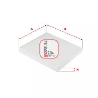 Filtre, air de l'habitacle SOFIMA S 3248 C