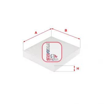 Filtre, air de l'habitacle SOFIMA S 3249 C