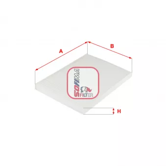 Filtre, air de l'habitacle SOFIMA S 3252 C