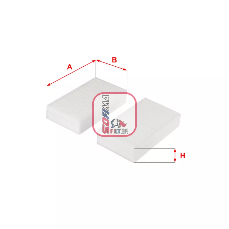 Filtre, air de l'habitacle SOFIMA S 3253 C