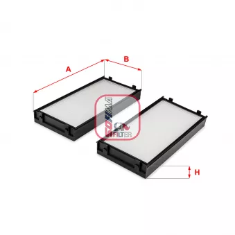 Filtre, air de l'habitacle SOFIMA S 3255 C