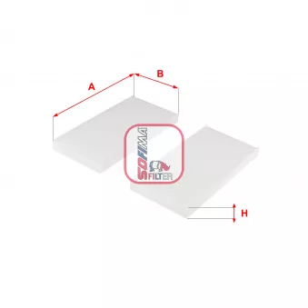 Filtre, air de l'habitacle SOFIMA S 3259 C