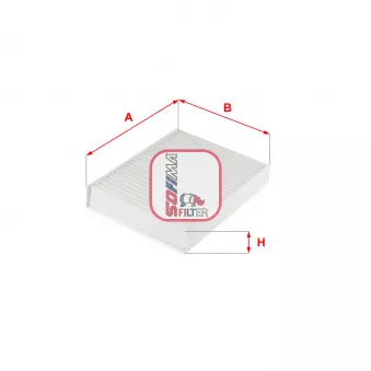 Filtre, air de l'habitacle SOFIMA S 3299 C