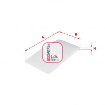 Filtre, air de l'habitacle SOFIMA S 3322 C