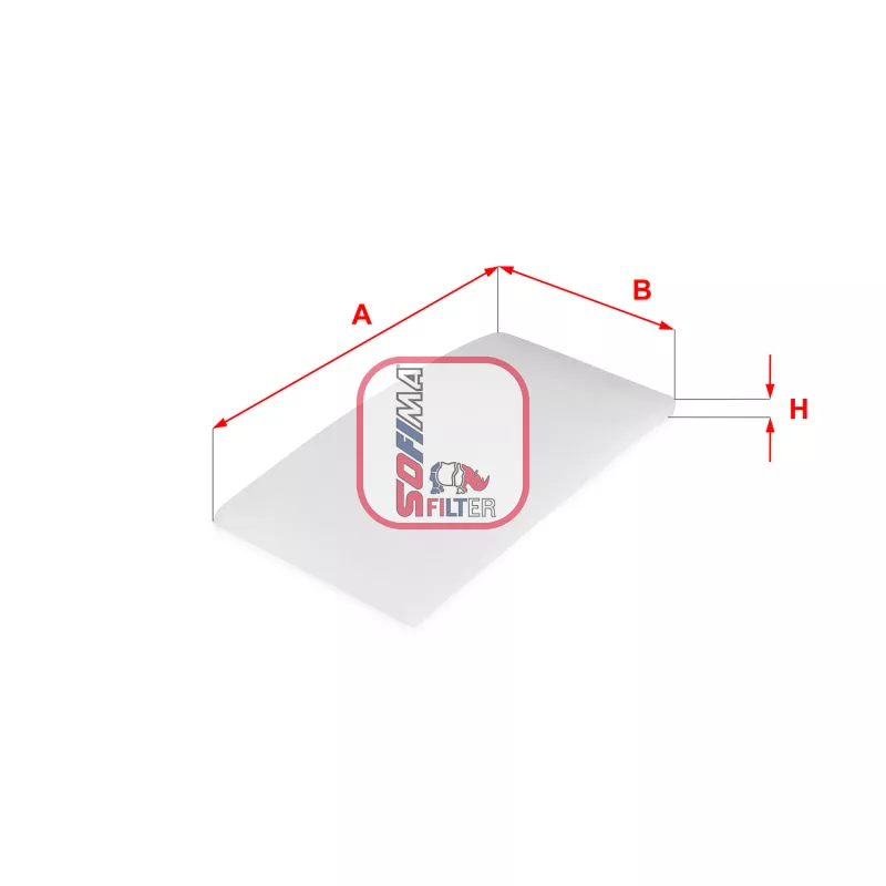 Filtre, air de l'habitacle SOFIMA S 3322 C
