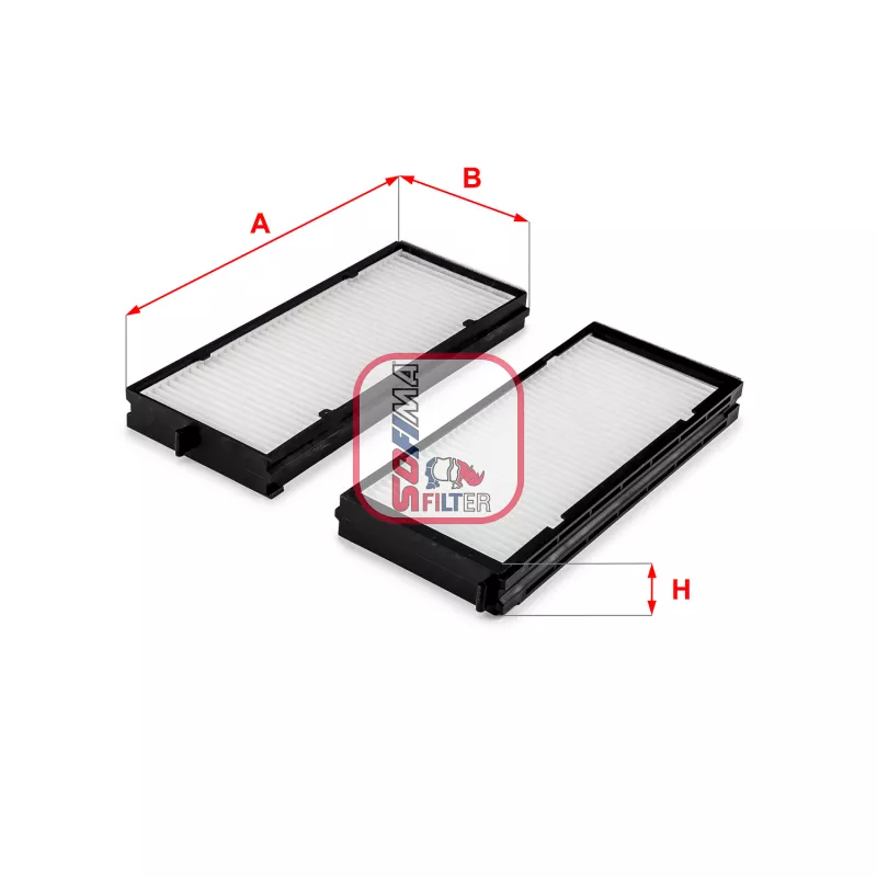 Filtre, air de l'habitacle SOFIMA S 3333 C