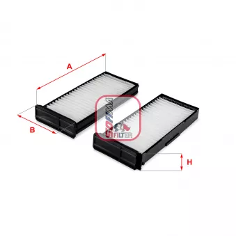 Filtre, air de l'habitacle SOFIMA S 3338 C
