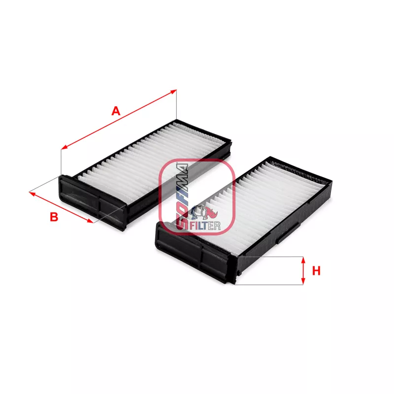 Filtre, air de l'habitacle SOFIMA S 3338 C
