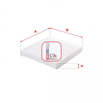 Filtre, air de l'habitacle SOFIMA S 3368 C