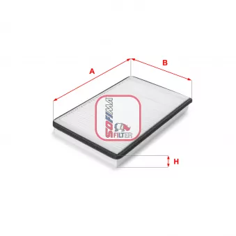 Filtre, air de l'habitacle SOFIMA S 3374 C