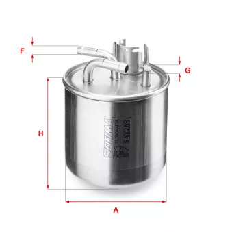 Filtre à carburant SOFIMA S 4002 NR