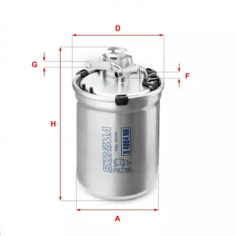 Filtre à carburant SOFIMA S 4004 NR