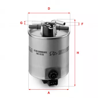 Filtre à carburant SOFIMA S 4025 NR