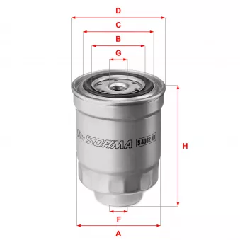 Filtre à carburant SOFIMA S 4082 NR