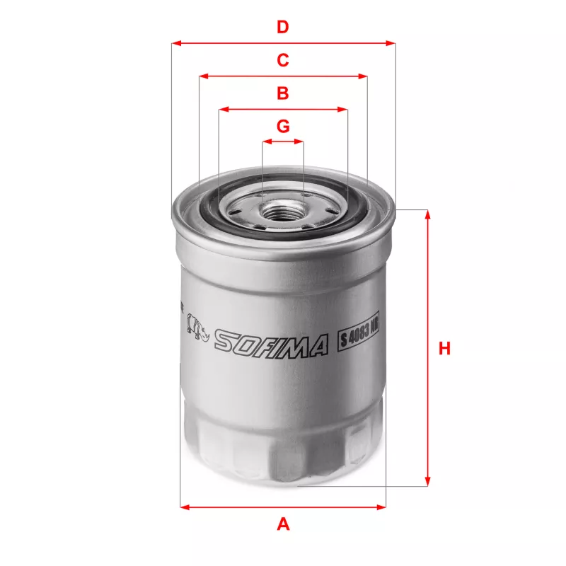 Filtre à carburant SOFIMA S 4083 NR