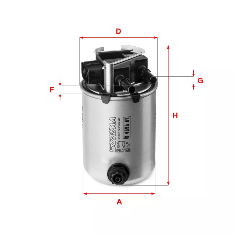Filtre à carburant SOFIMA S 4095 NR