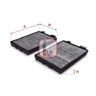 Filtre, air de l'habitacle SOFIMA S 4108 CA