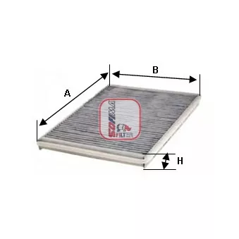 Filtre, air de l'habitacle SOFIMA S 4120 CA