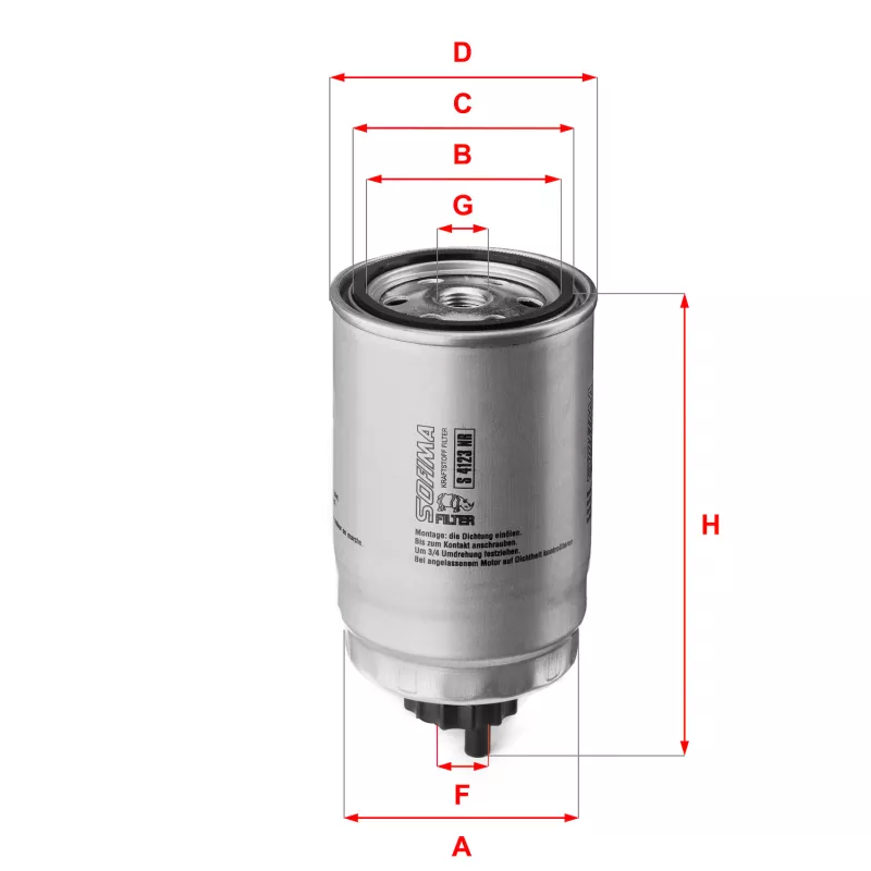 Filtre à carburant SOFIMA S 4123 NR