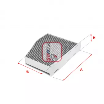 Filtre, air de l'habitacle SOFIMA S 4124 CA