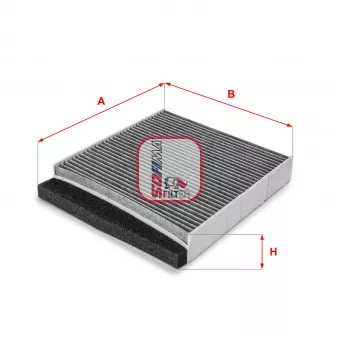 Filtre, air de l'habitacle SOFIMA S 4126 CA