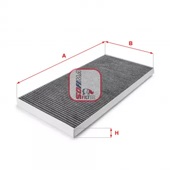 Filtre, air de l'habitacle SOFIMA S 4128 CA