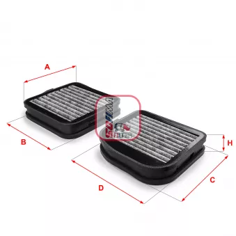 Filtre, air de l'habitacle SOFIMA S 4141 CA