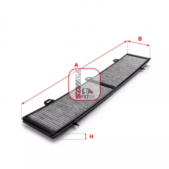 Filtre, air de l'habitacle SOFIMA S 4154 CA