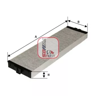 Filtre, air de l'habitacle SOFIMA