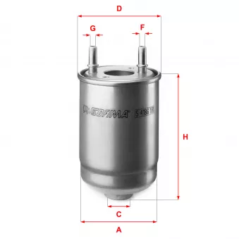 Filtre à carburant SOFIMA S 4186 NR