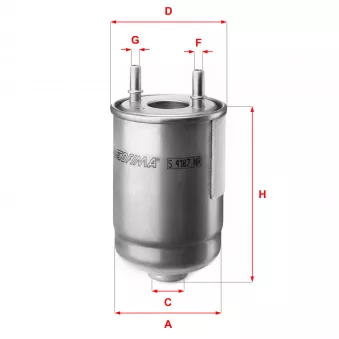 Filtre à carburant SOFIMA S 4187 NR