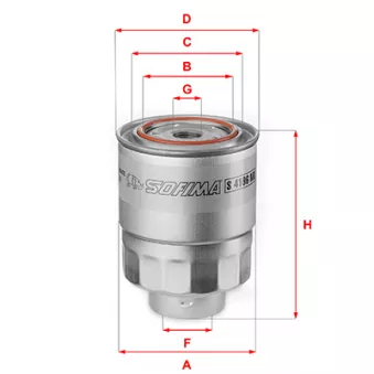 Filtre à carburant SOFIMA S 4196 NR