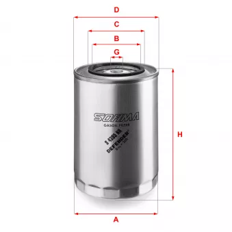 Filtre à carburant SOFIMA S 4343 NR