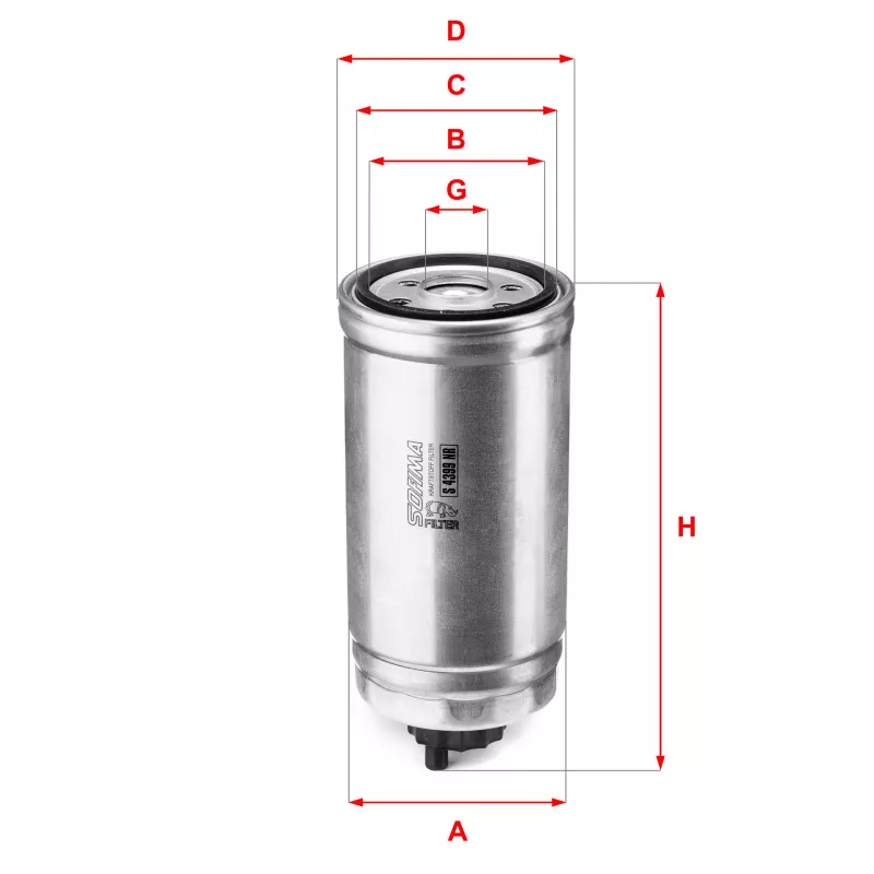 Filtre à carburant SOFIMA S 4399 NR