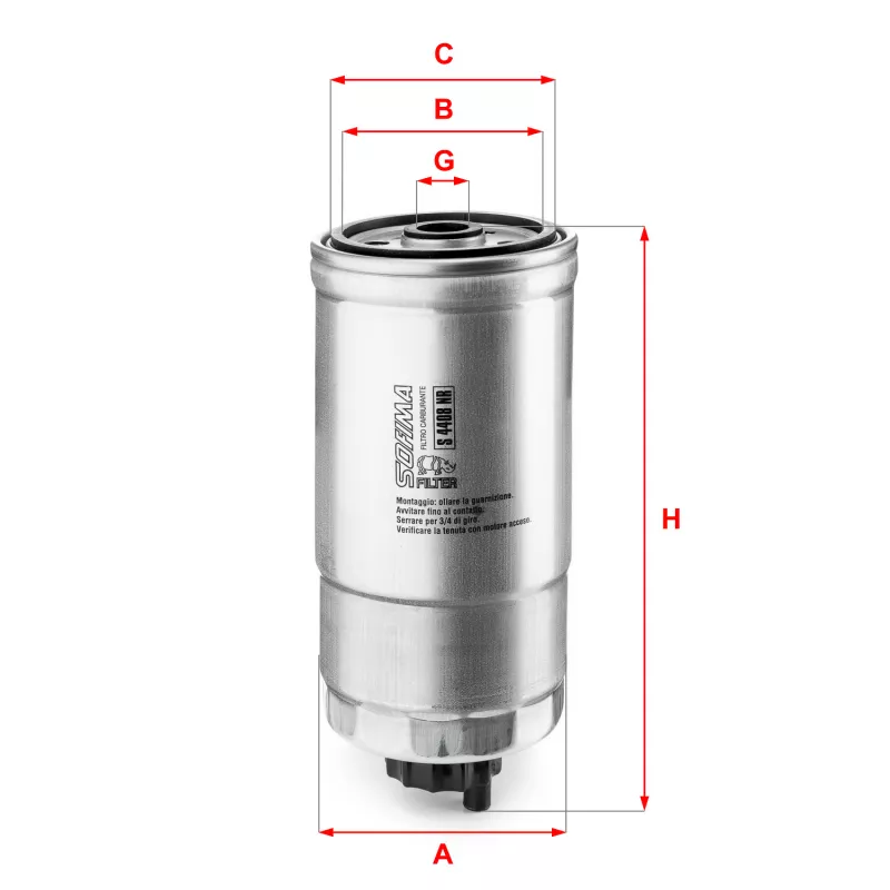 Filtre à carburant SOFIMA S 4408 NR