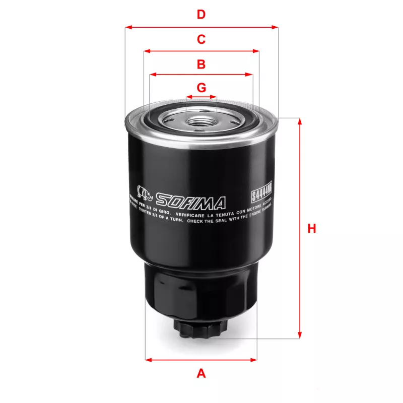 Filtre à carburant SOFIMA S 4444 NR