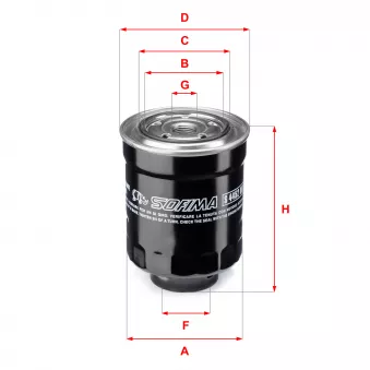 Filtre à carburant SOFIMA S 4452 NR