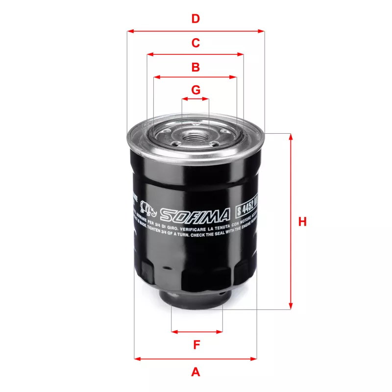 Filtre à carburant SOFIMA S 4452 NR