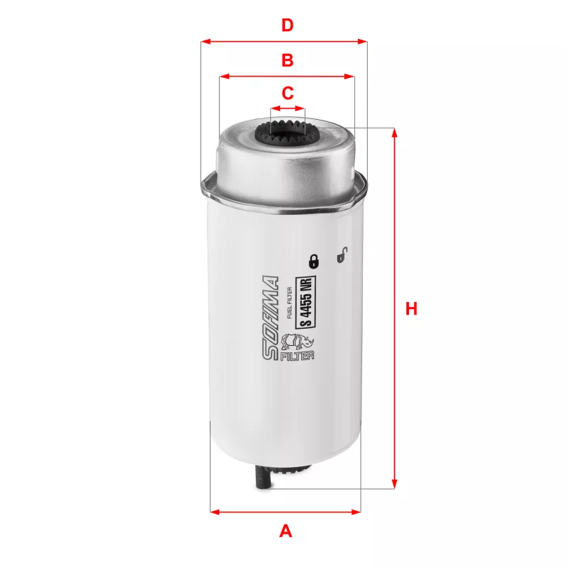 Filtre à carburant SOFIMA S 4455 NR