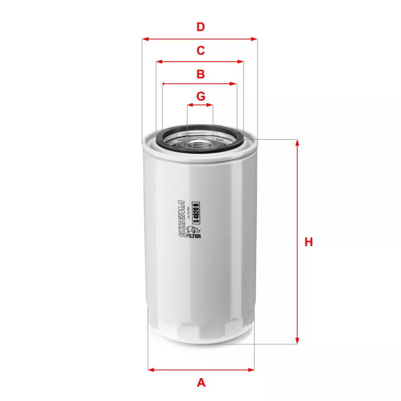 Filtre à huile SOFIMA S 4820 R