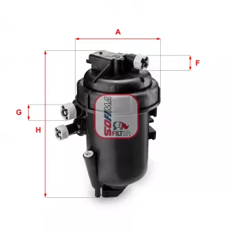 Boîtier, filtre de carburant SOFIMA S 5084 GC