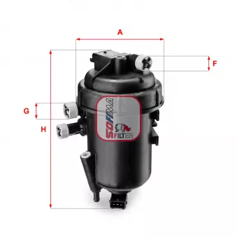 Boîtier, filtre de carburant SOFIMA