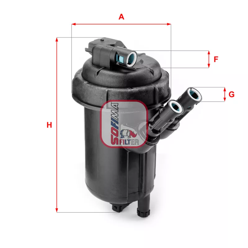 Boîtier, filtre de carburant SOFIMA S 5114 GC