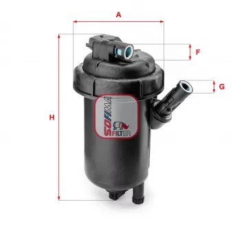 Boîtier, filtre de carburant SOFIMA S 5120 GC