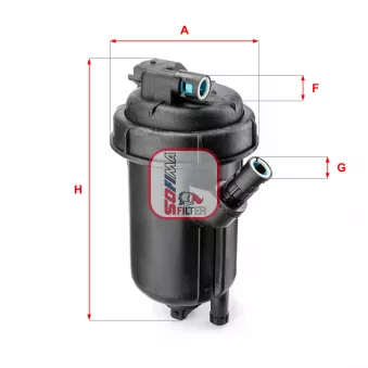 Boîtier, filtre de carburant SOFIMA S 5125 GC