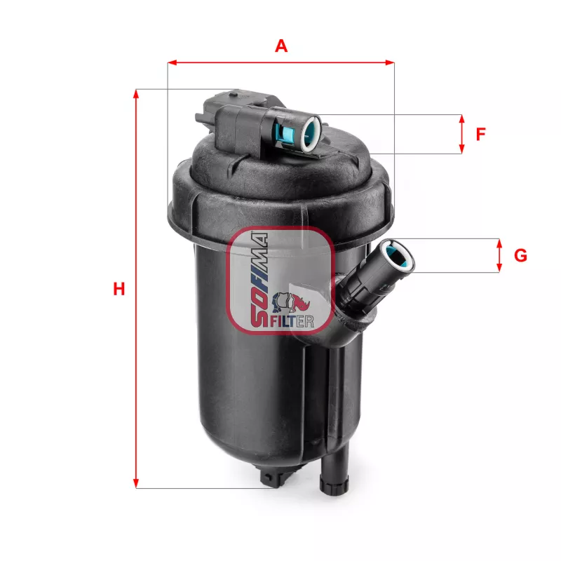 Boîtier, filtre de carburant SOFIMA S 5125 GC
