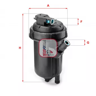 Boîtier, filtre de carburant SOFIMA S 5134 GC