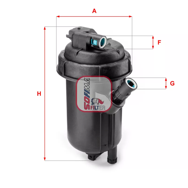 Boîtier, filtre de carburant SOFIMA S 5134 GC